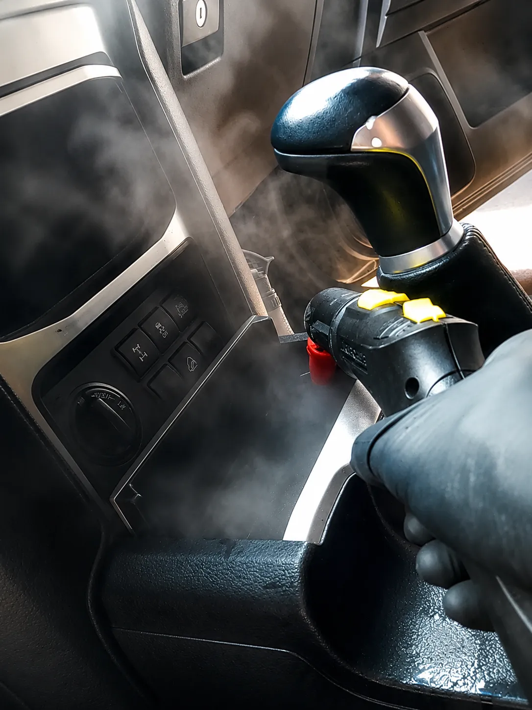 Desinfección con vapor — Tapicería